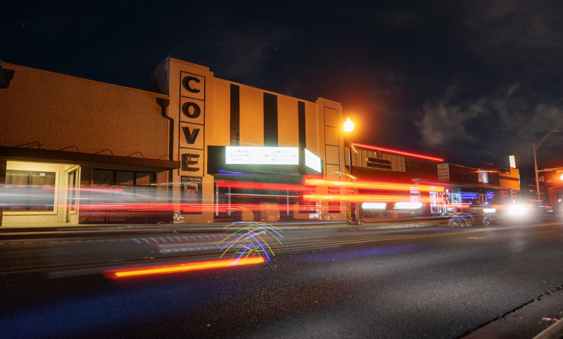 cove theater at night