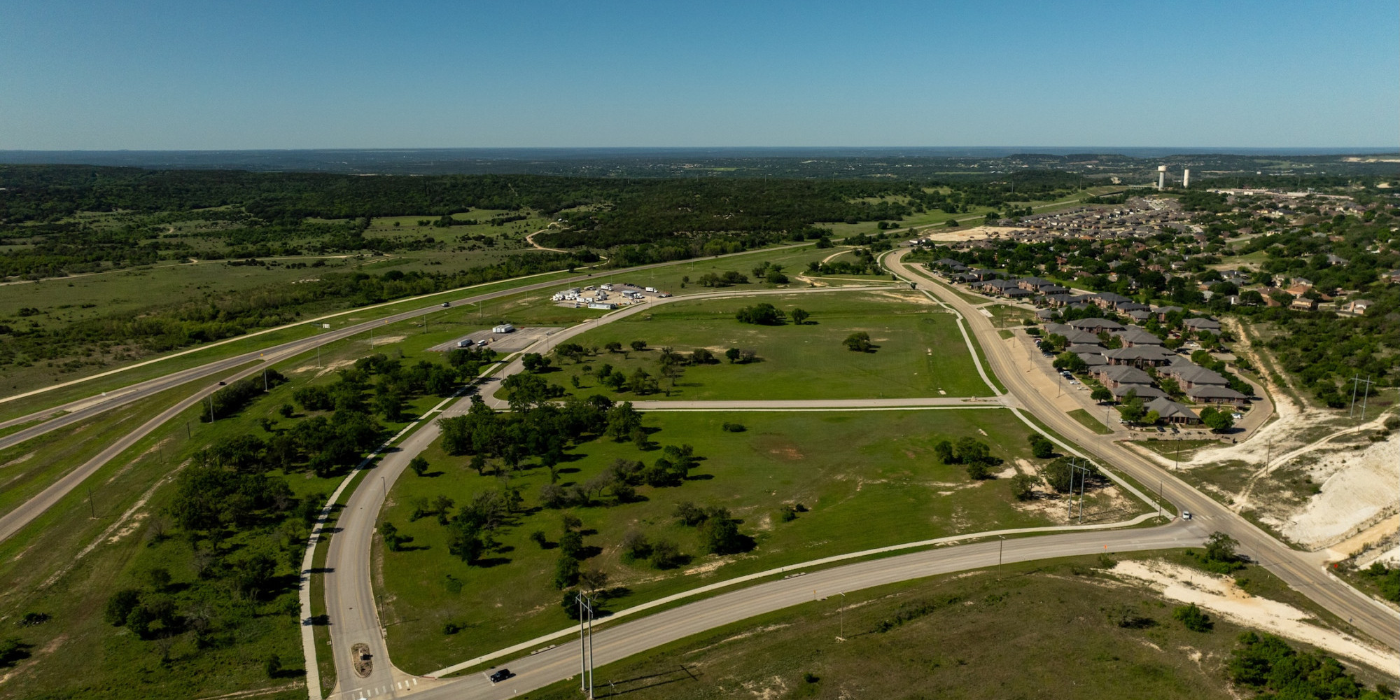 aerial view of the narrows industrial park land