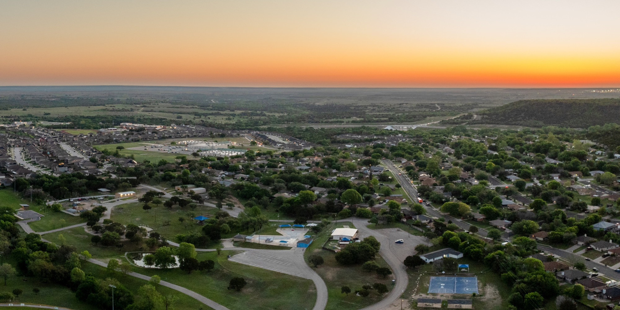 aerial view of copperas cove