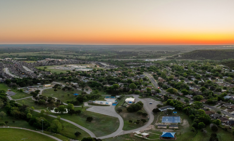 aerial view of copperas cove